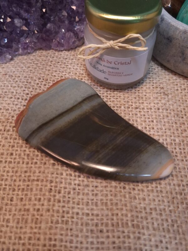 Gua sha de Jaspe policromo