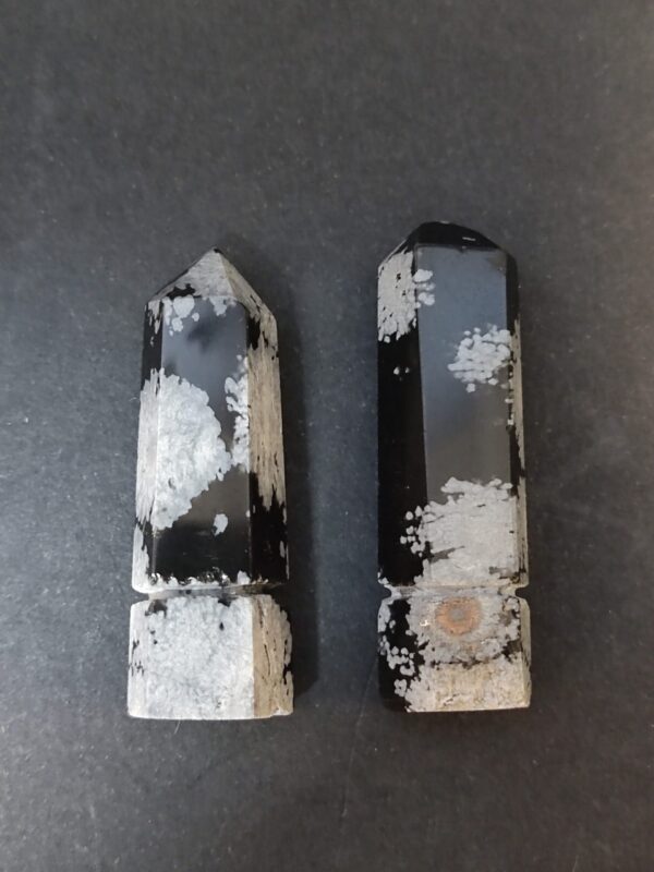 Obsidiana floco de neve frisada