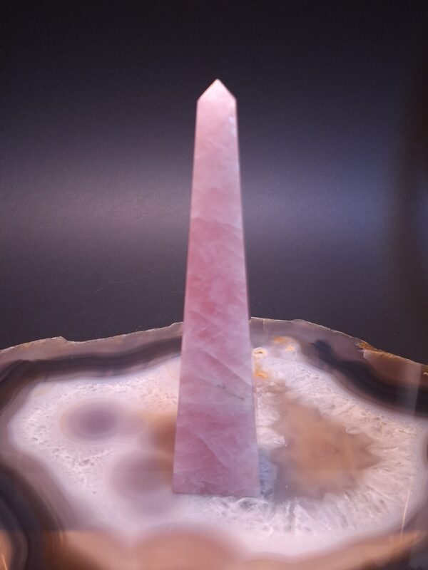Obelisco de Quartzo rosa (G)