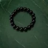 Pulseira Azeviche bola 10mm confeccionada com esferas naturais de azeviche.