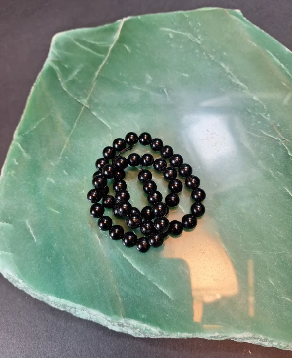 Bolinha de turmalina negra 8mm A