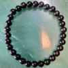 Pulseira azeviche 6mm detalhe